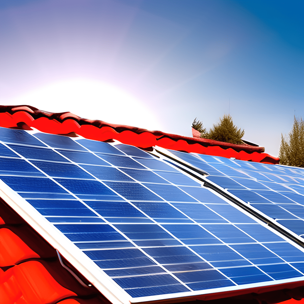 Solarmodule auf einem Hausdach als Alternative zu Wärmepumpen und konventionellen Heizungen